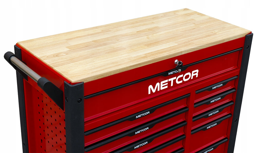 Įrankių spintelė su stalčiais METCOR CD912, vežimėlis, darbo stalas