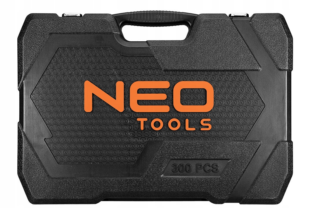 Galvučių raktų rinkinys NEO, 300 vnt., 1/2", 1/4", 3/8