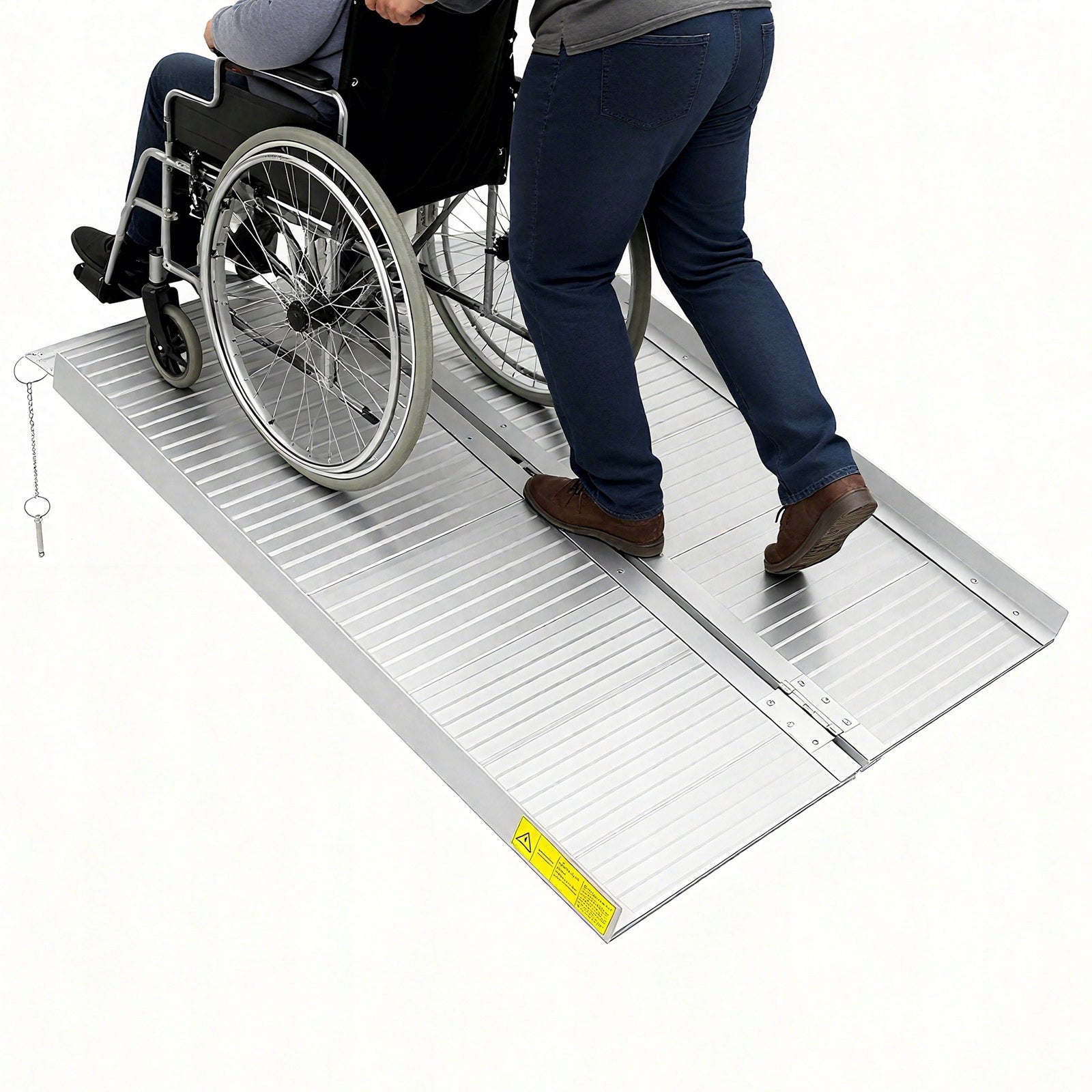 3ft Folding Wheelchair Ramp Portable Ramp 300kg Stainless Steel