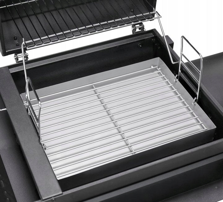 3in1 CARBON GAS GRILL EL FUEGO COMBIGRIL + CAST IRON SMOKER PLATE Manufacturer El Fuego