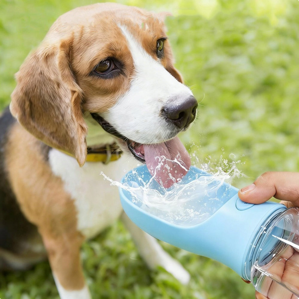 3in1 Dog Bottle Water Bottle Drinker Bowl for Water and Tourist Food 550ml Brand no brand