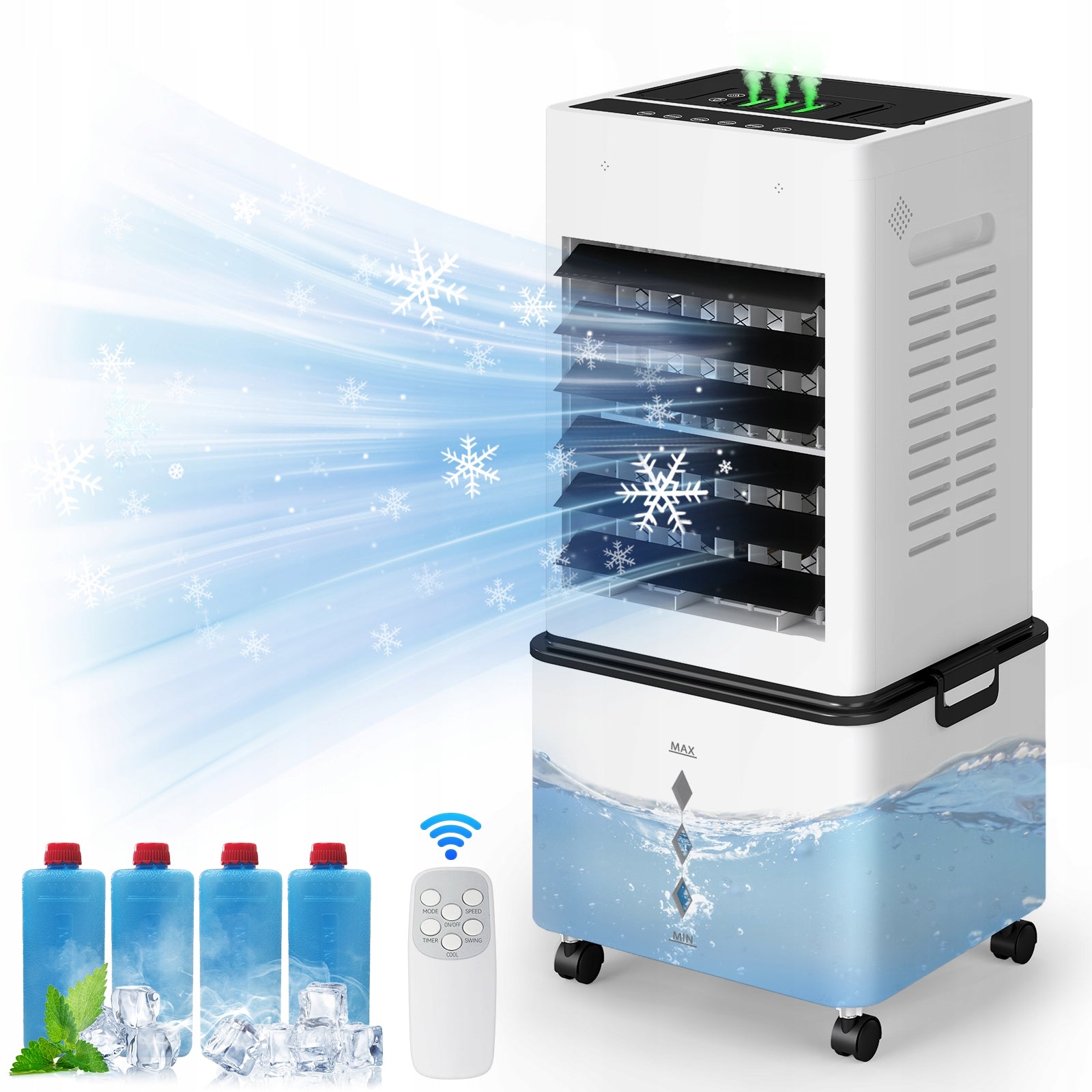 3in1 Evaporative Air Cooler 20L Air Conditioner Fan Remote Control