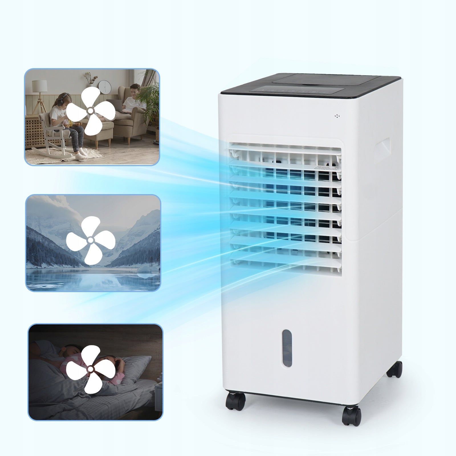 3in1 Evaporative Air Cooler 6L Air Conditioner Fan Remote Control Manufacturer code MR1002-WH