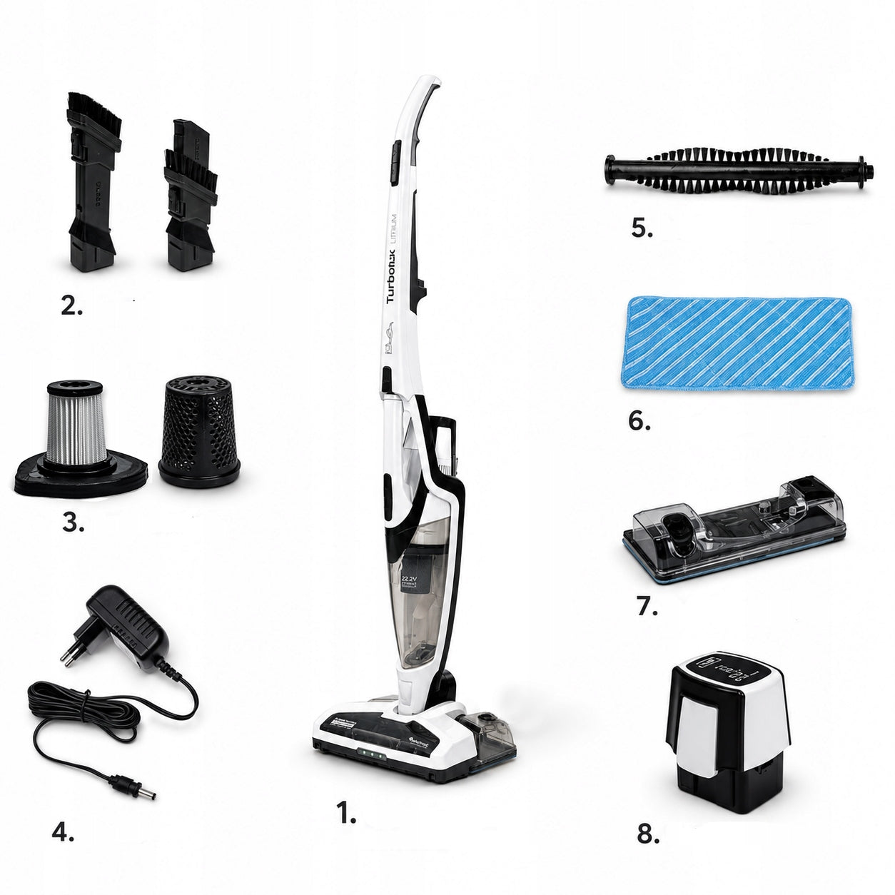 3in1 Handheld LED HEPA Upright Cordless Mopping Vacuum Cleaner for Car Home Manufacturer code 4260563030609