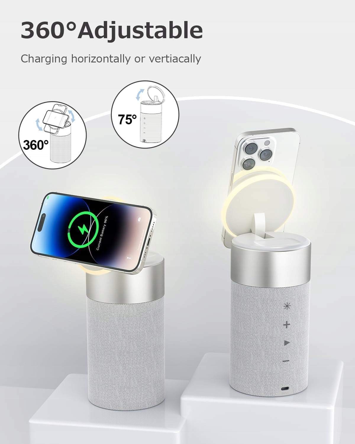3in1 PORTABLE BLUETOOTH SPEAKER with Charger and COLSUR Light Packaging status original