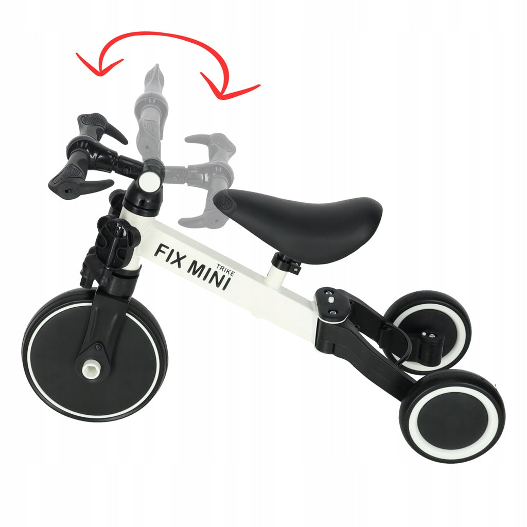 3in1 Tricycle Running Bike With Pedals Ride-On Children Lightweight White Maximum kid's weight 30 kg