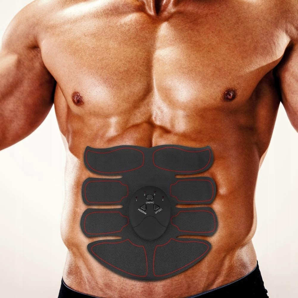 3in1 set ABS belly thigh muscle stimulator trainer Color black