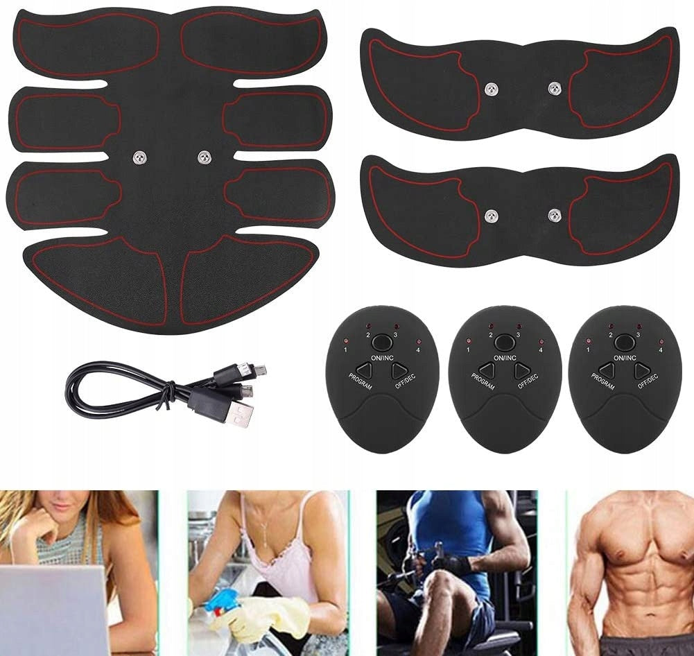 3in1 set ABS belly thigh muscle stimulator trainer EAN (GTIN) 5905274840954