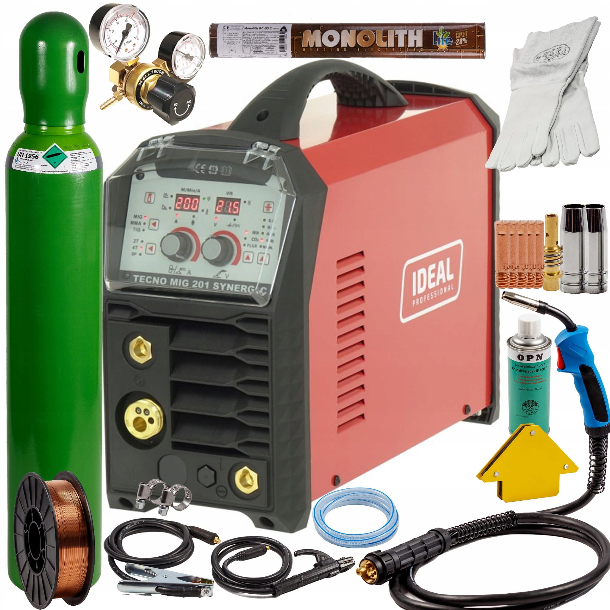 3in1 welder IDEAL MIG 201 MMA Synergy MIGOMAT SET