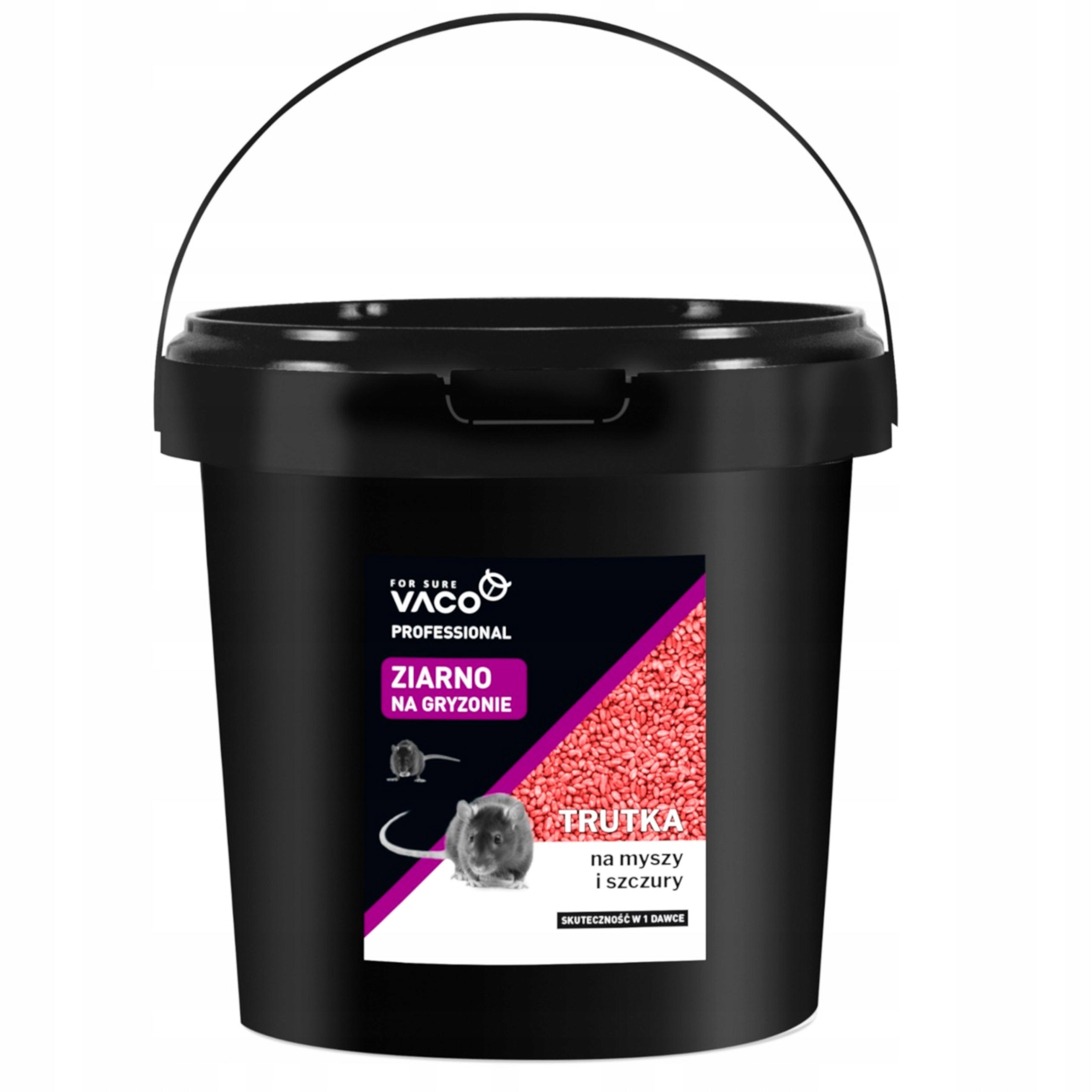 3kg Very Strong Mouse Poison Rat Grain Bromadiolone Bitrex VACO Manufacturer code Trutka na Myszy i Szczury ziarno 3kg VACO PRO