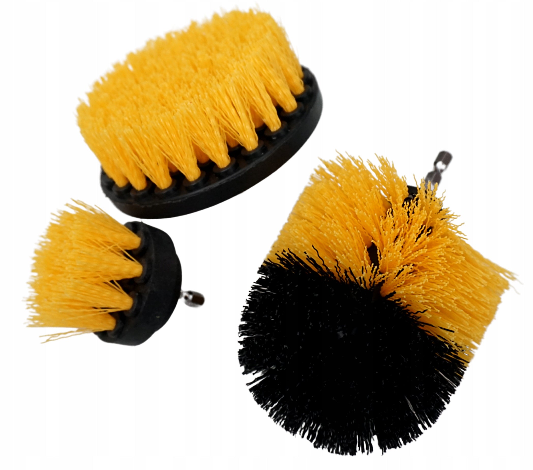 3pcs BRUSH NYLON BRUSHES FOR DRILL FOR CLEANING RUG RIMS Diameter 100 mm