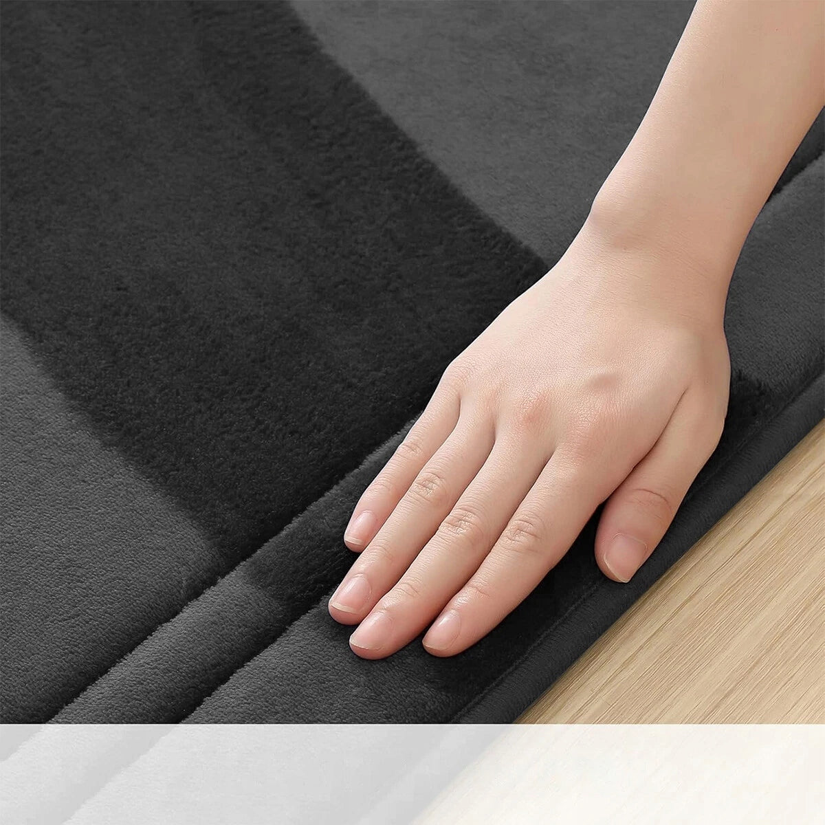 3pcs Bathroom Rugs SET NON-SLIP Mega Soft Thickness Product width 50 cm