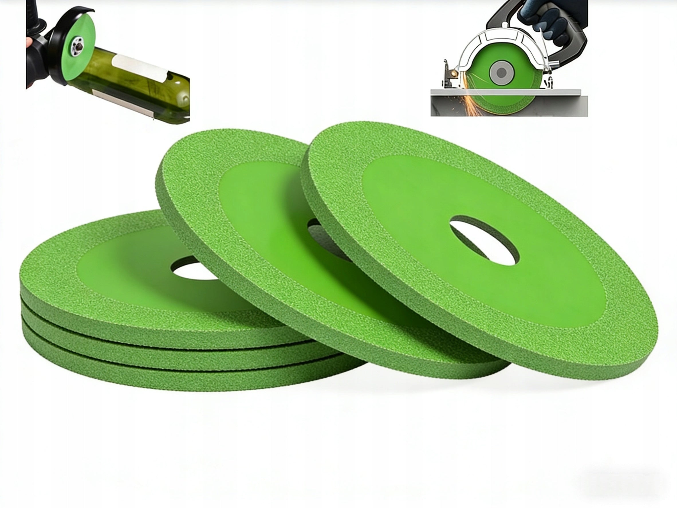 3pcs Diamond Discs 125mm – Precision Cutting of Glass, Gres, Tiles Packaging status original