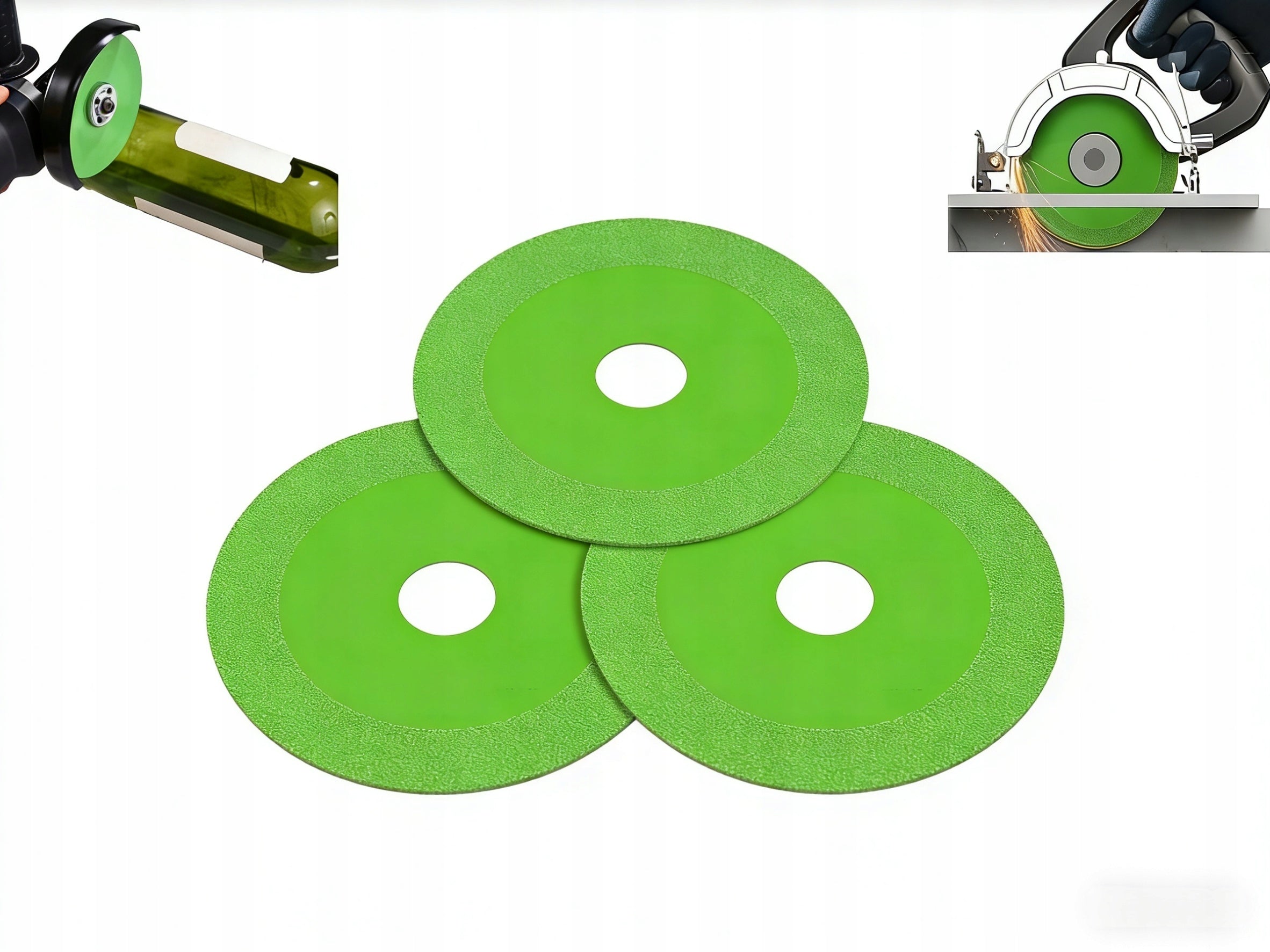 3pcs Diamond Discs 125mm – Precision Cutting of Glass, Gres, Tiles