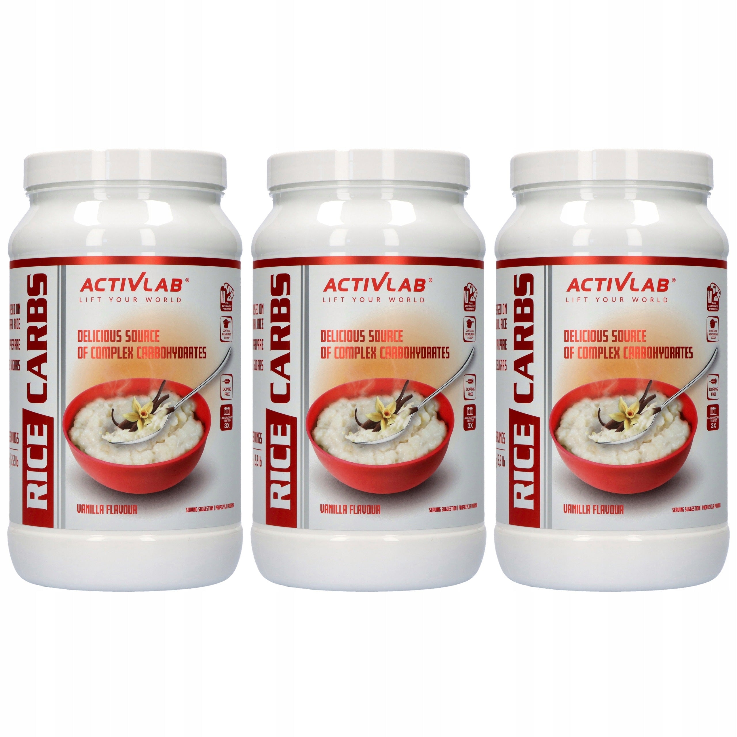 3x ACTIVLAB Rice Carbs Rice Stick 1000g Glycogen Supplement Carbohydrate