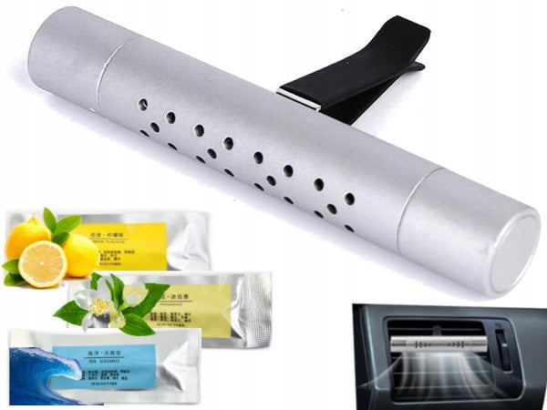 3x CARTRIDGE Car Freshener Car SCENT PERFUME CHECKERED AIR SUPPLY