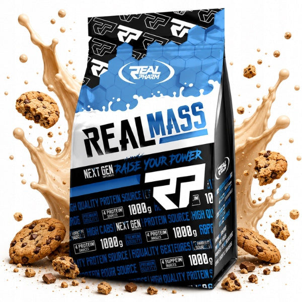 3x GAINER for mass PROTEIN CARBOHYDRATES 1KG Real Mass 1000g Cookie Expiration date not specified