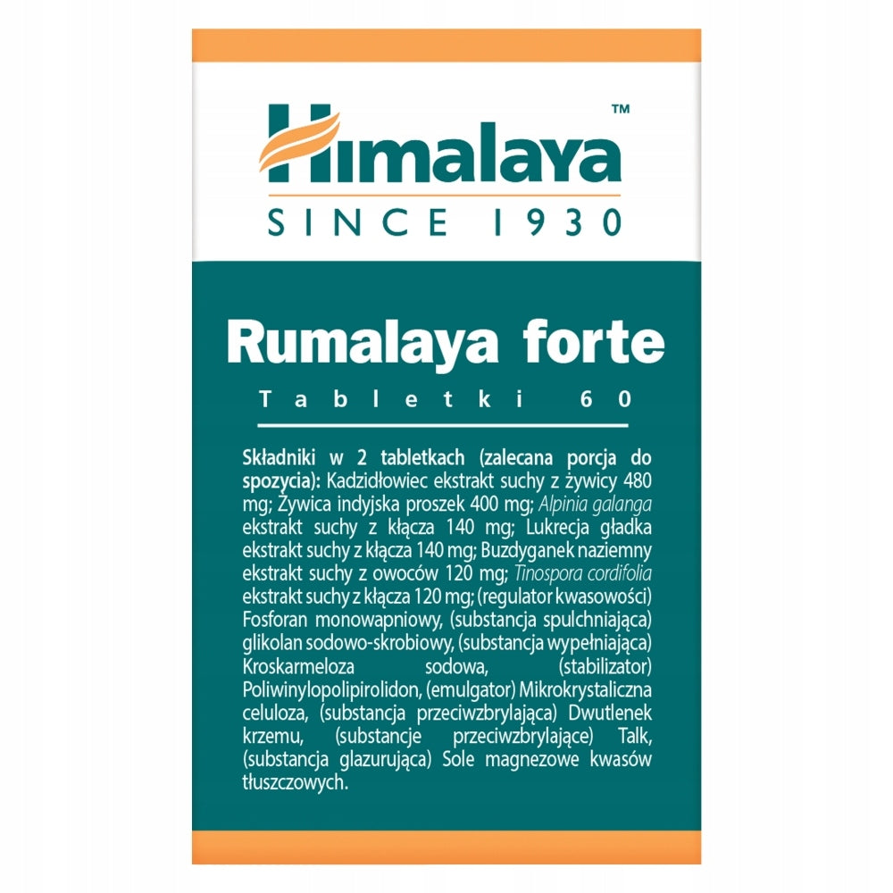 3x Himalaya Rumalaya Forte supporting joint pain 60 pcs SET EAN (GTIN) 5900116073583