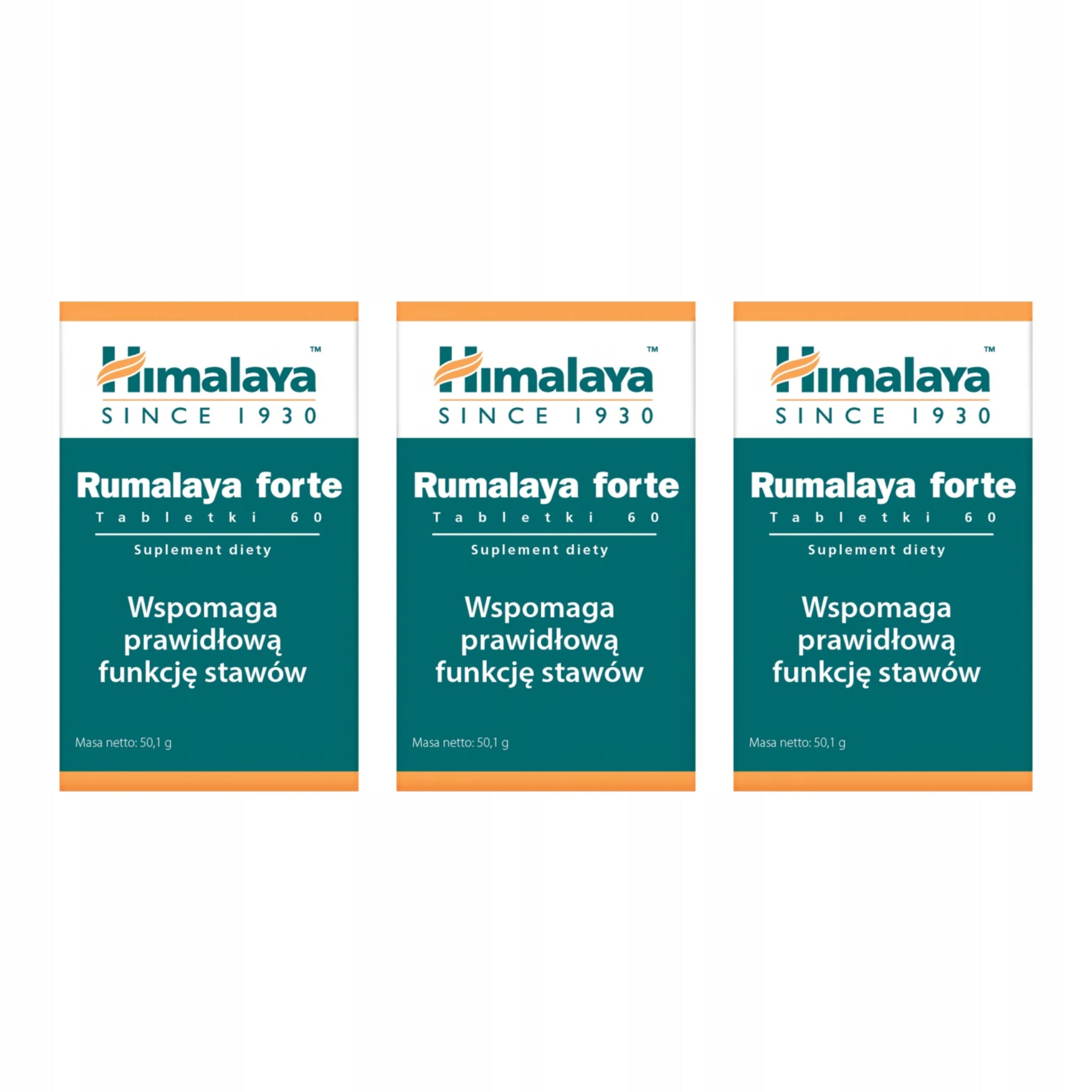 3x Himalaya Rumalaya Forte supporting joint pain 60 pcs SET