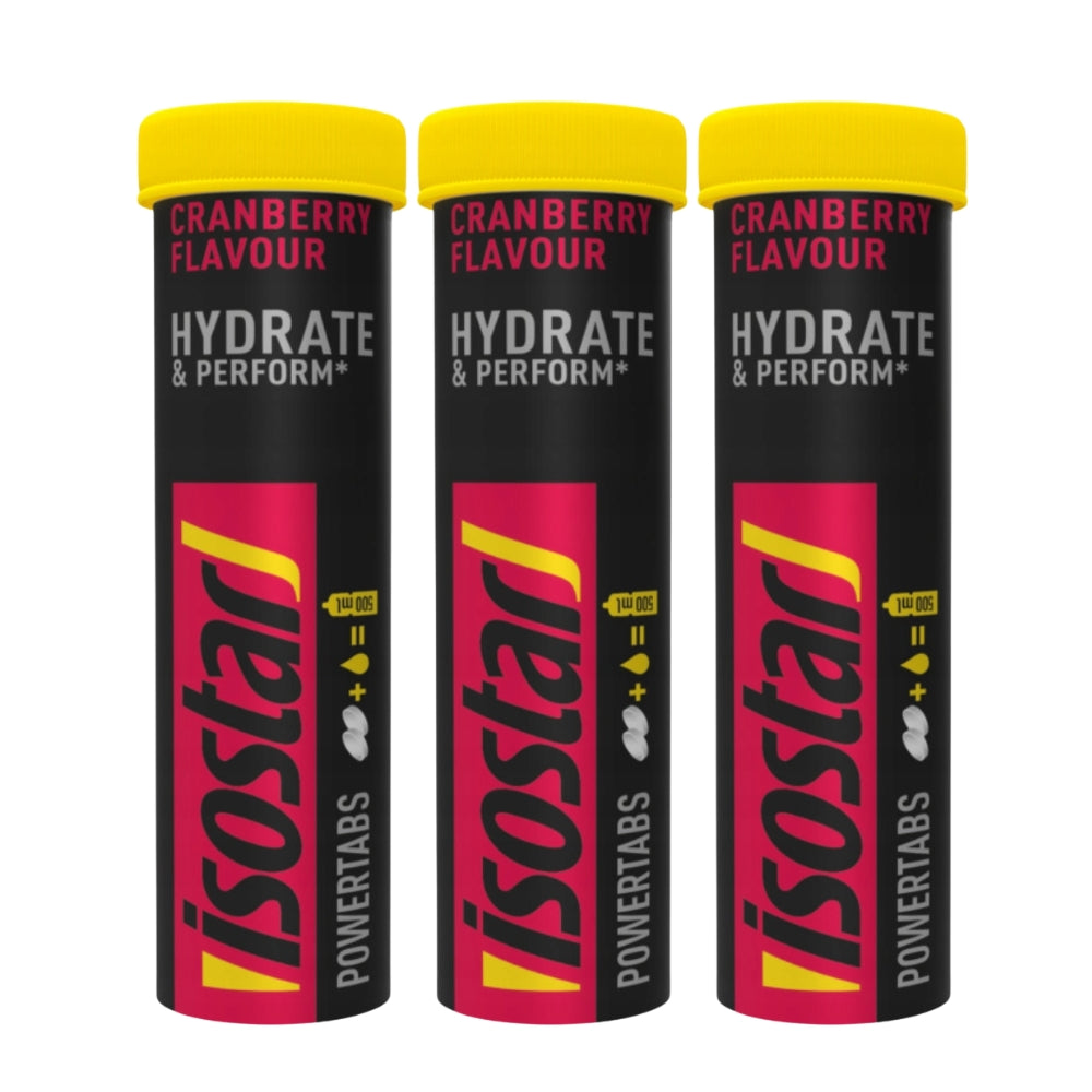 3x ISOSTAR POWERTABS 120g ISOTONIC DRINK HYDRATION ENERGY Expiration date at least six months from the date of purchase