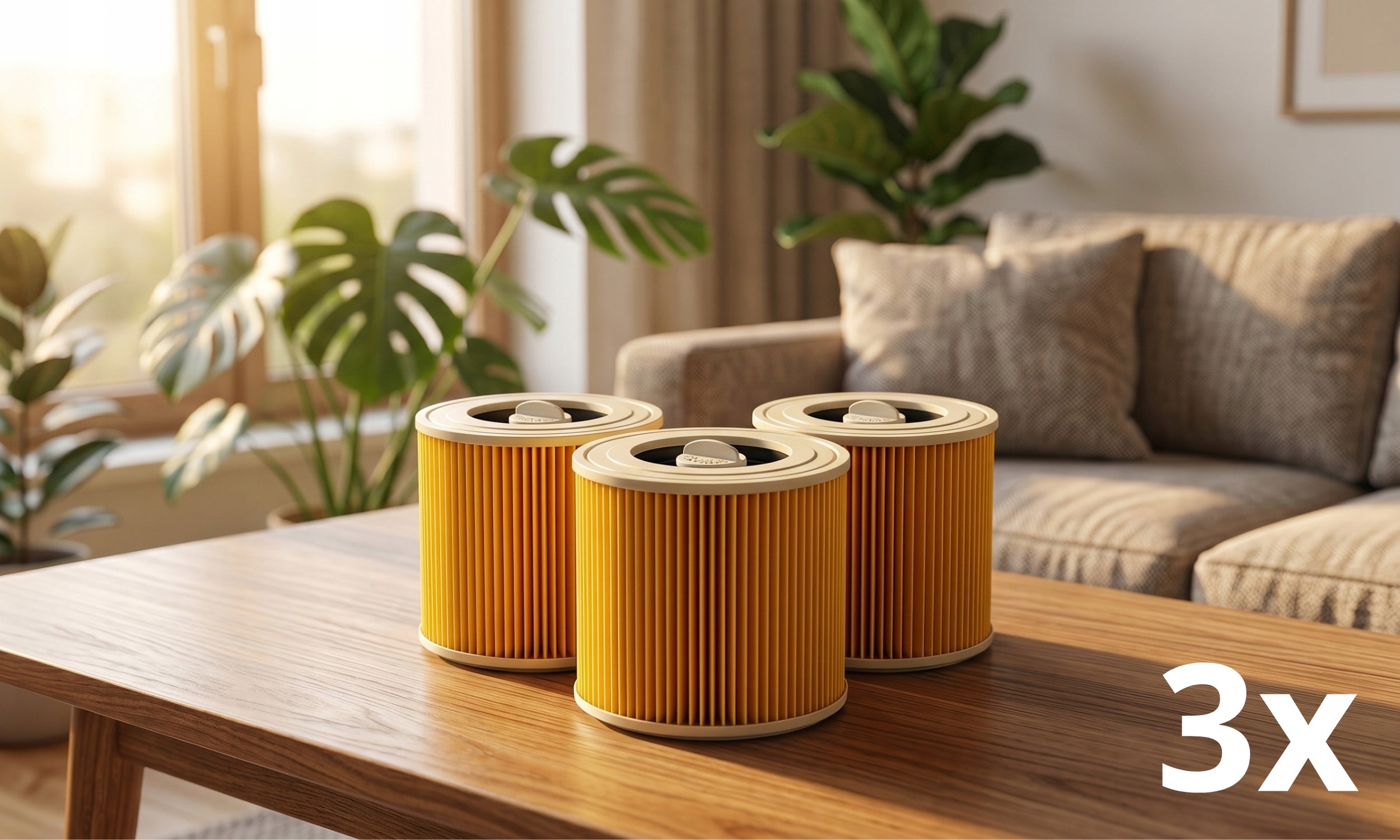 3x KARCHER WD3 VACUUM CLEANER FILTER WD2 SE4001 MV3 AIR FILTER SET Packaging status original