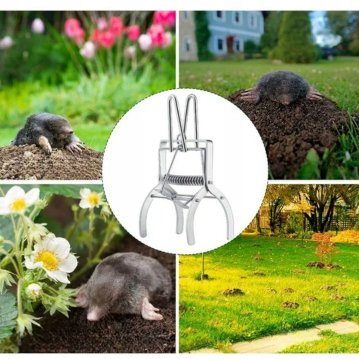 3x MOLE TRAP VOLES PROFESSIONAL PAW METAL GUILLOTINE MOLECATCHER Product weight with unit packaging 0.233 kg