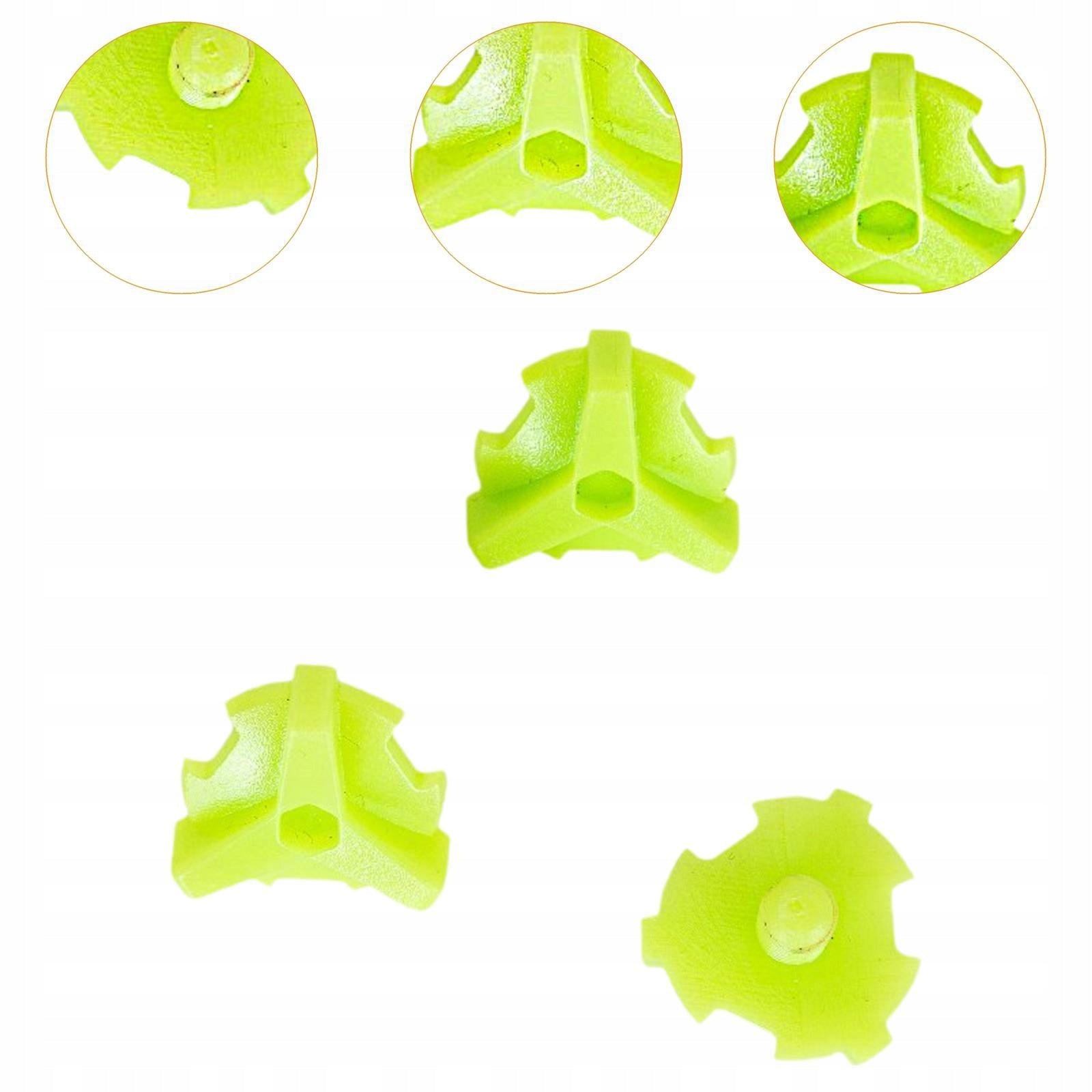 3x Motorcycle Helmet Screws PC Premium Outdoor Fasteners Universal green Packaging status original