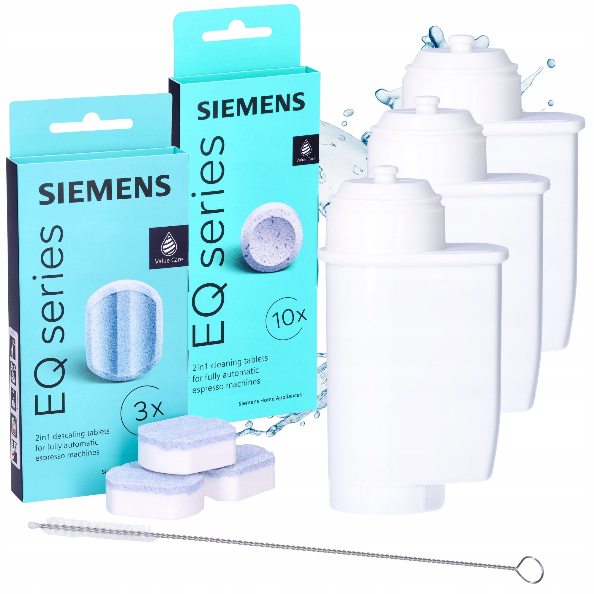 3x REPLACEMENT Water Filter for Brita Intenza +ORIGINAL SIEMENS 2in1 Tablets