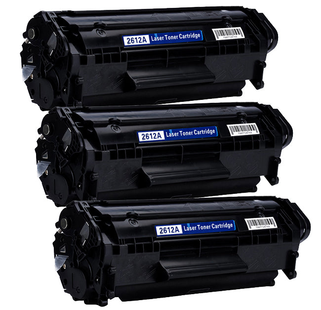 3x TONER FOR HP LASERJET 1010 1018 1020 XL PRINTER