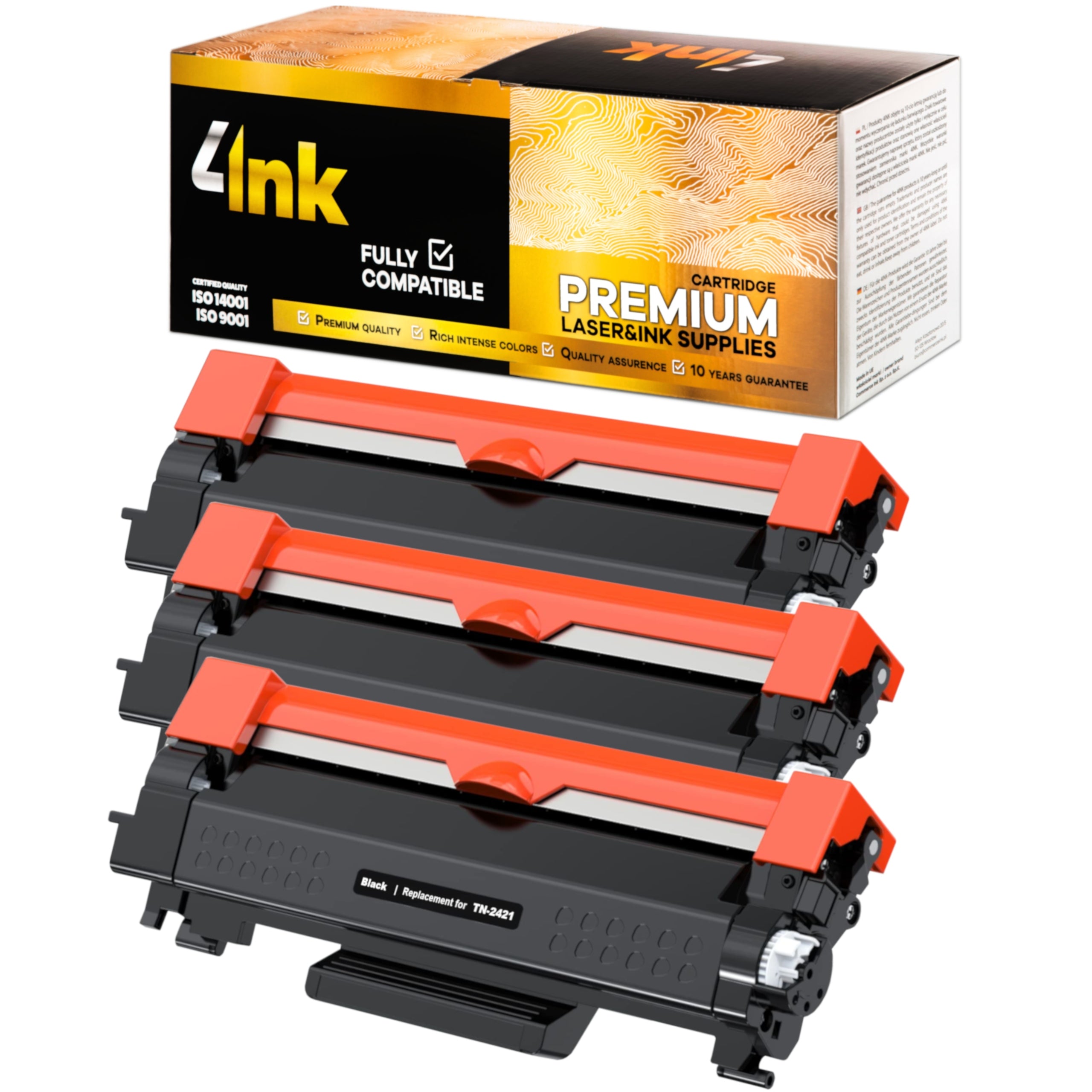 3x TONER TN-2421 FOR BROTHER HL-L2352DW MFC-L2712DW MFC-L2732DW DCP-L2532DW