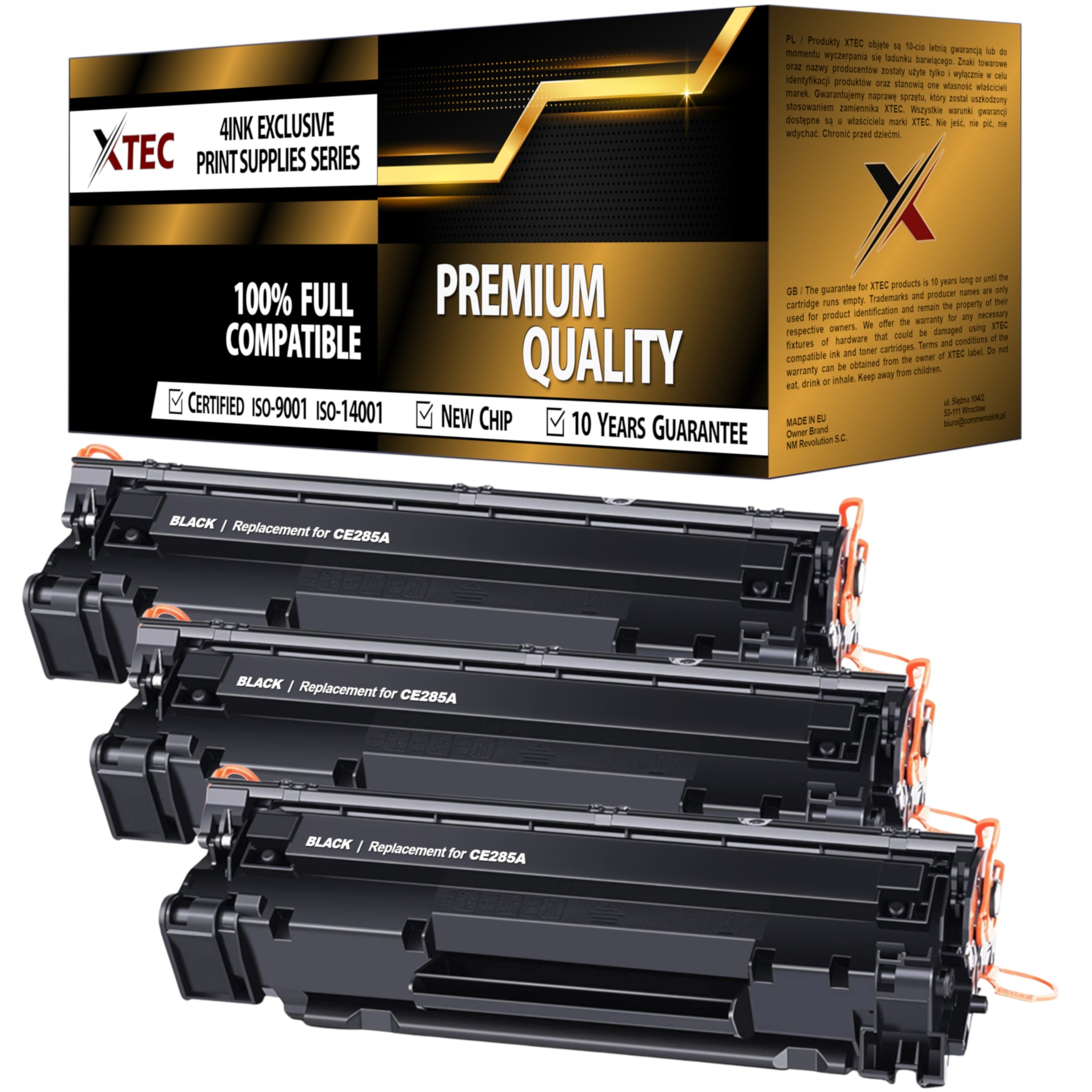 3x TONERS 85A XL FOR HP LASERJET P1102 P1102w M1132 MFP M1134 M1136 PRINTER