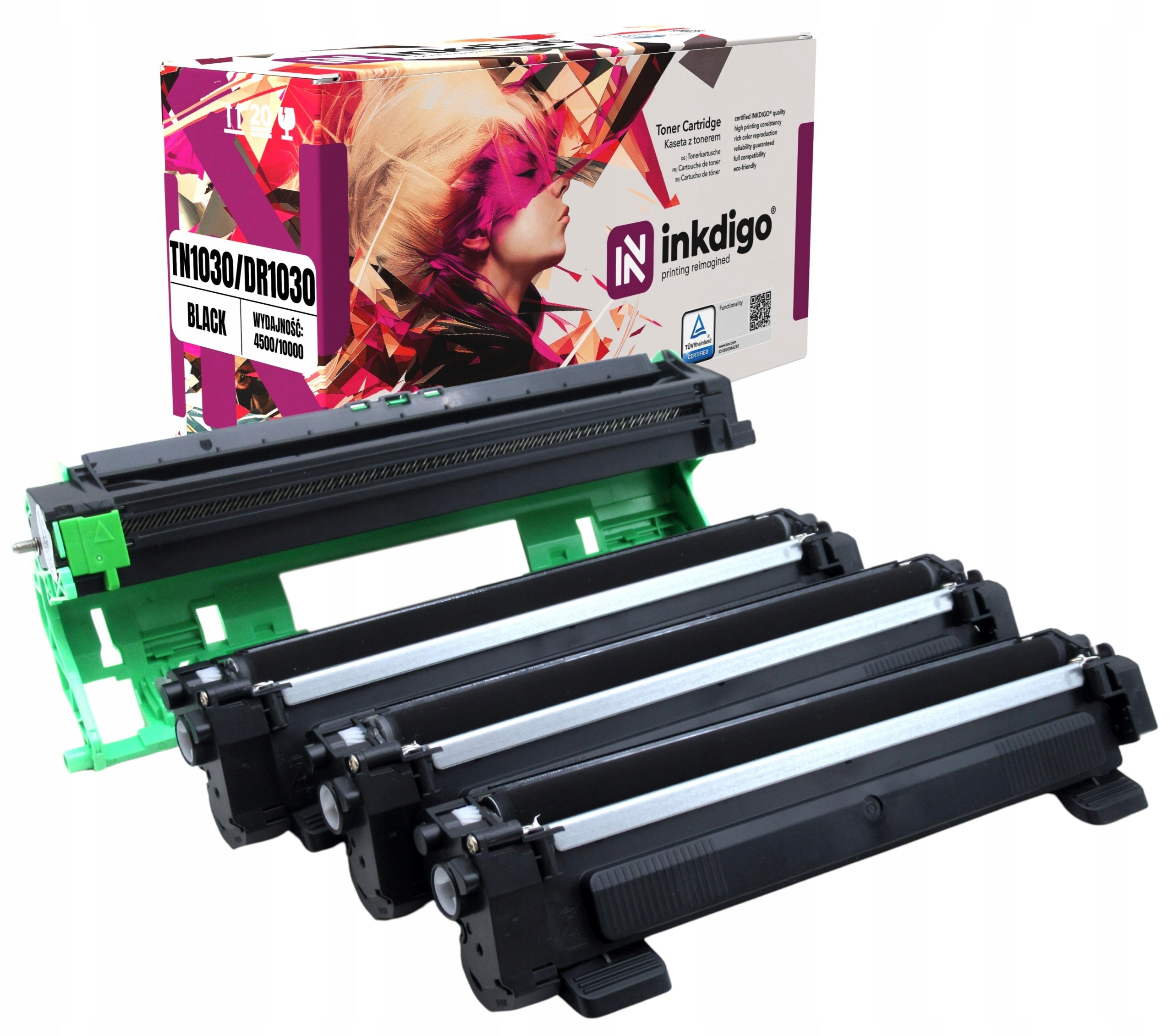 3x Toner TN1030 and Drum DR1030 for BROTHER HL-1210W MFC-1910WE printer