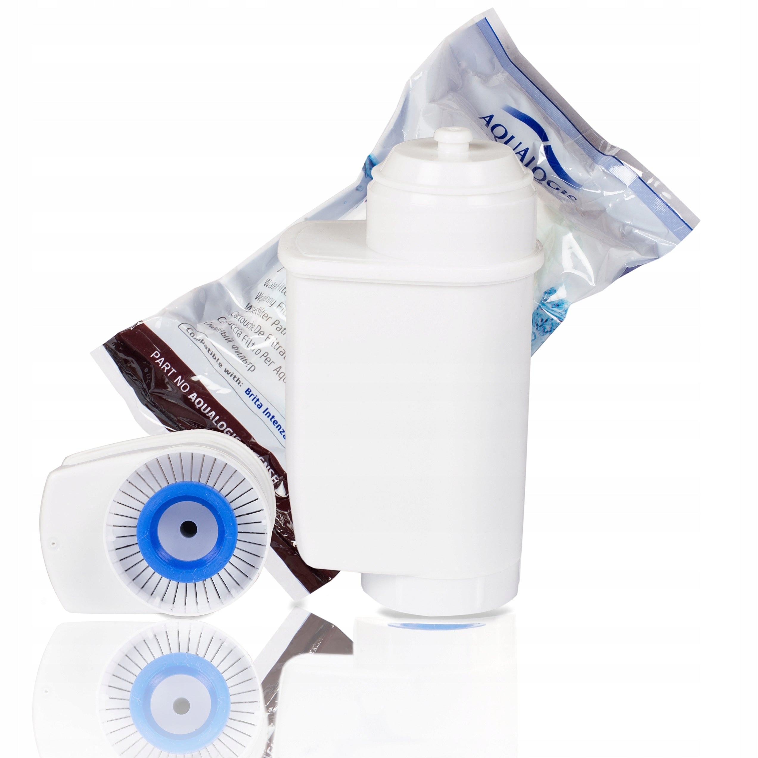 3x Water Filter For Siemens AL-Inte Machine + Decalc Descaler Brand Aqualogis