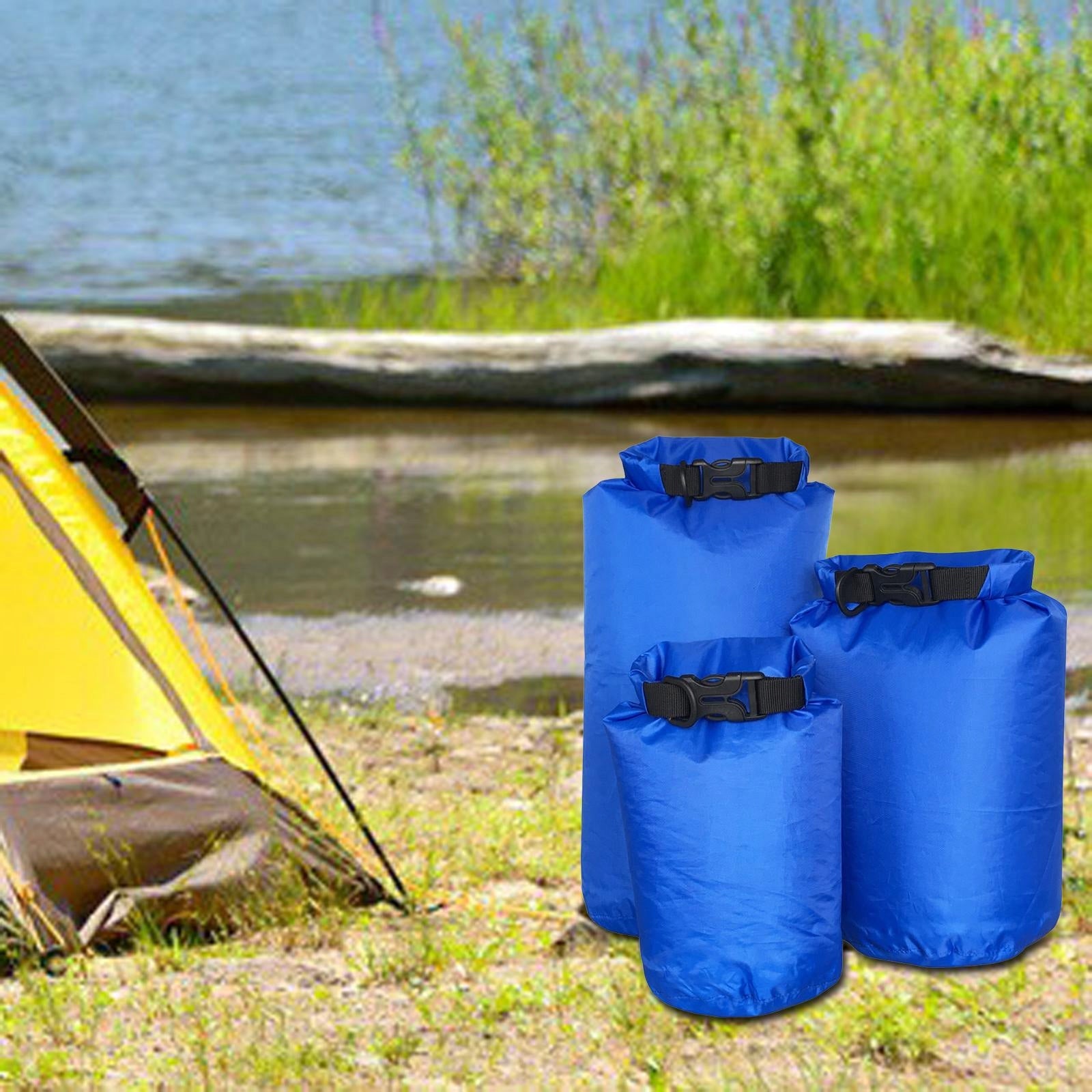 3x Waterproof Dry Bag Heavy Duty Storage Sack Rolled Top Airtight Floating Number of seats over 4