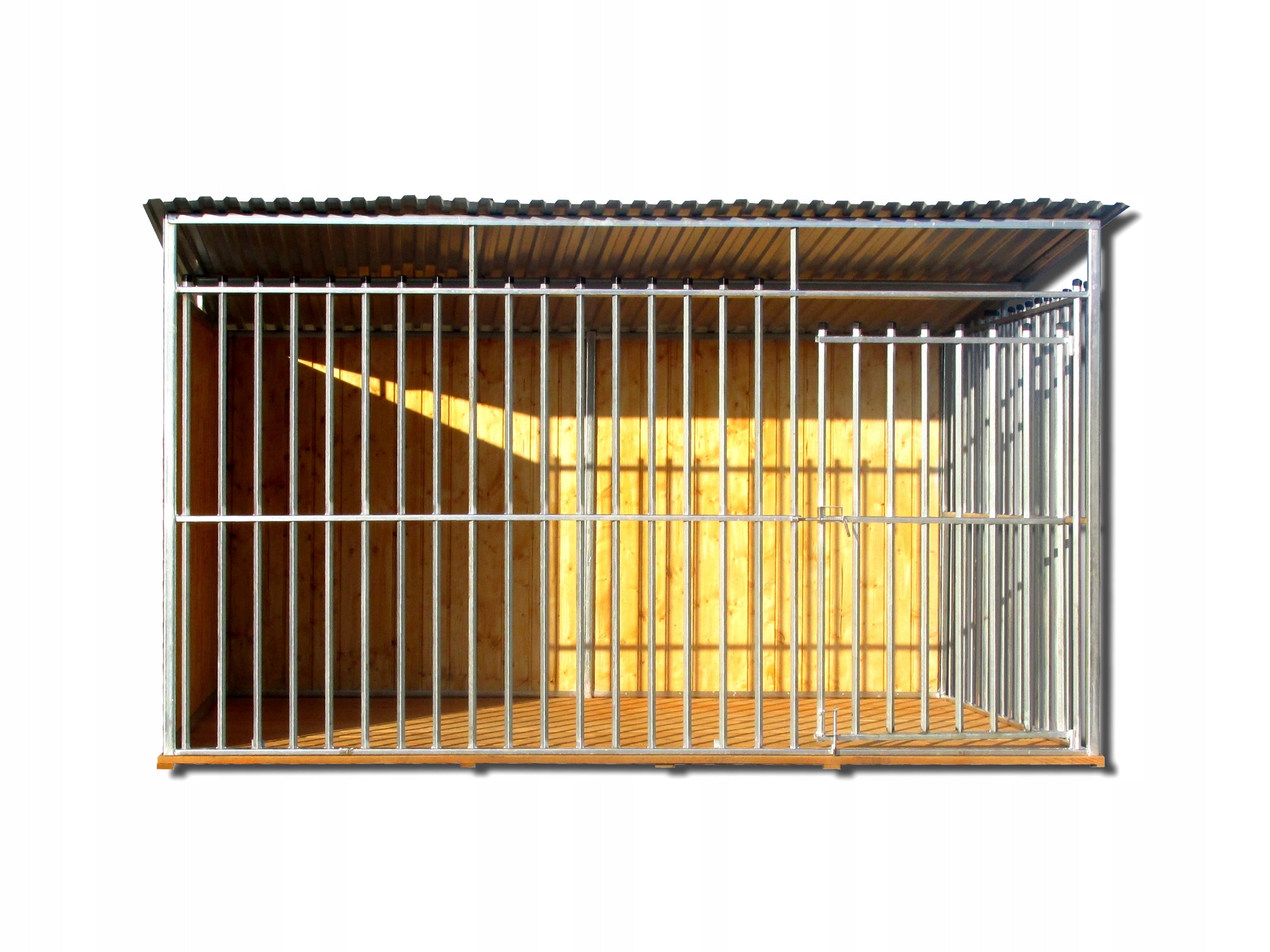 3x2 dog playpen with galvanized profile, floor and walls Whole Poland Brand Stal-Pol