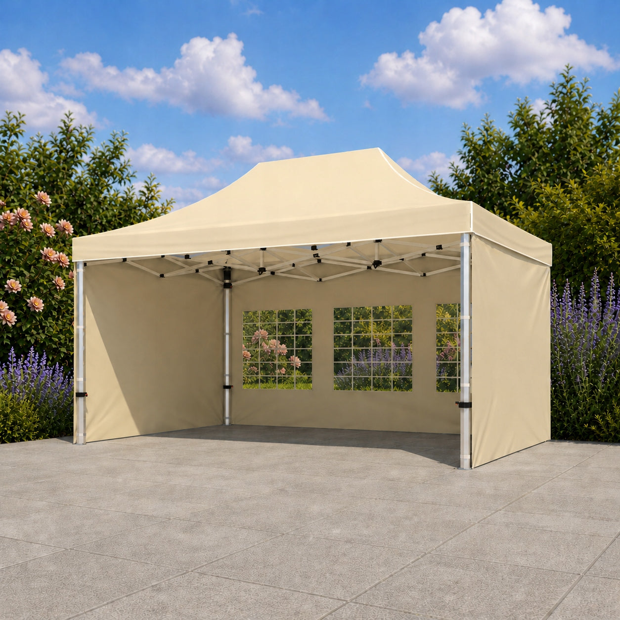 3x4.5M ALUMINUM TENT ALUMINUM COMMERCIAL PARTY EXPRESS 3m x 4,5m Length 3 m