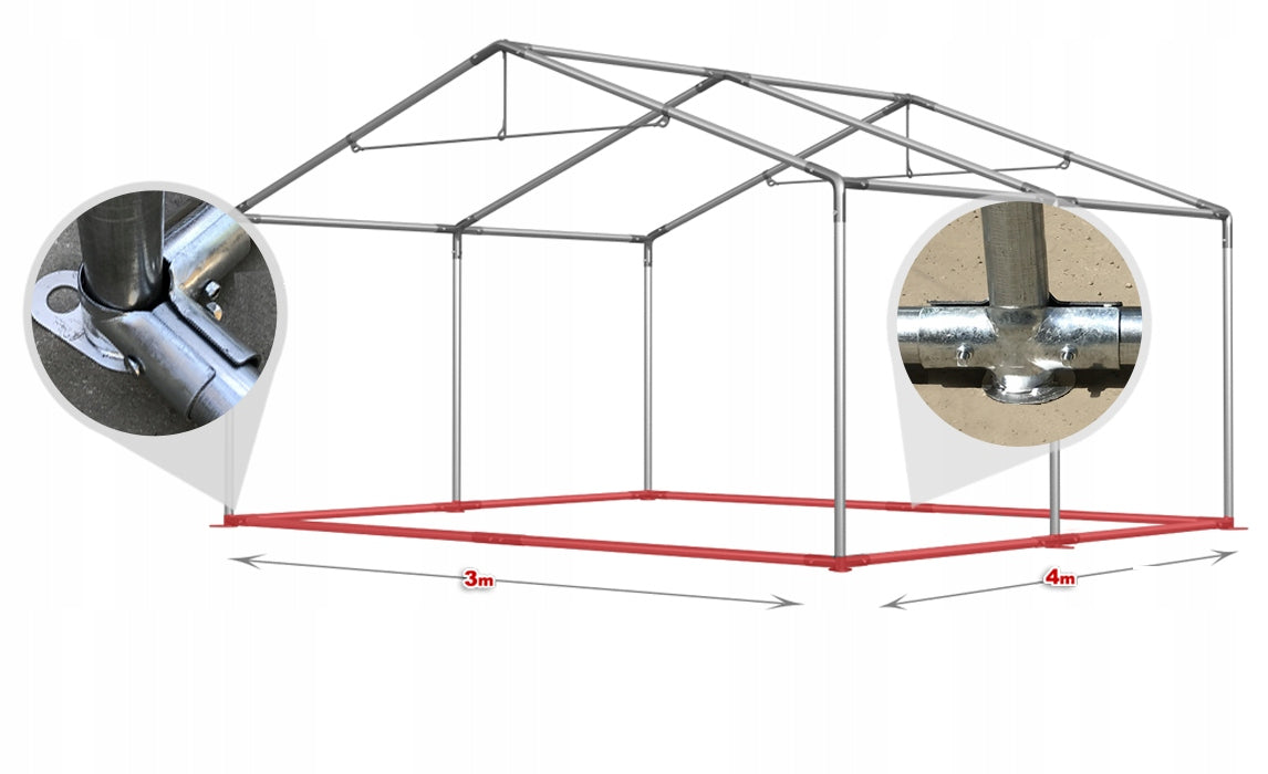 3x4 Tent Reinforcement Baseboard Frame Type tent