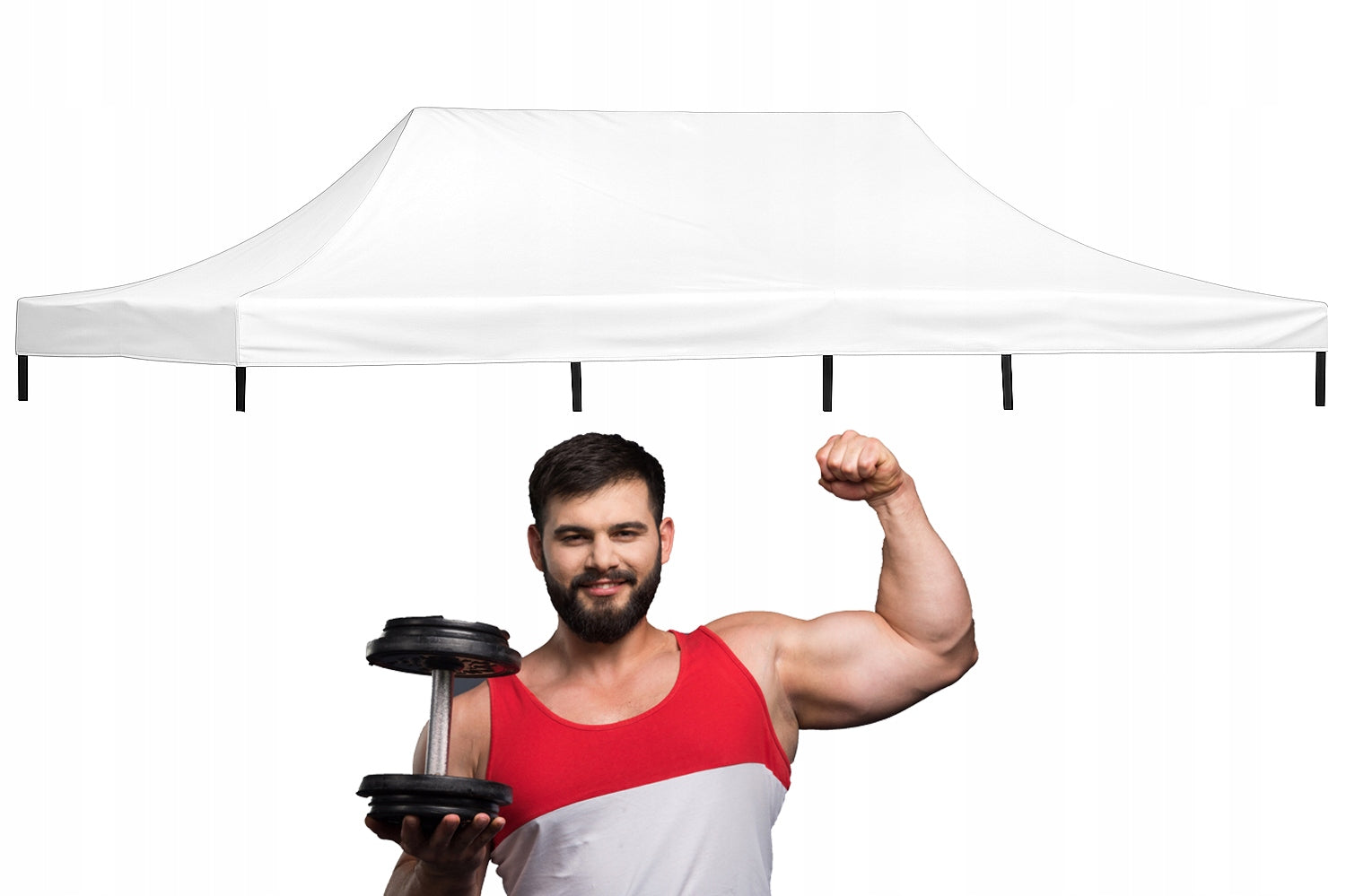 3x6 THICK ROOF REPLACEMENT CANOPY FOR TENT TRADE Garden Express Number of side walls none