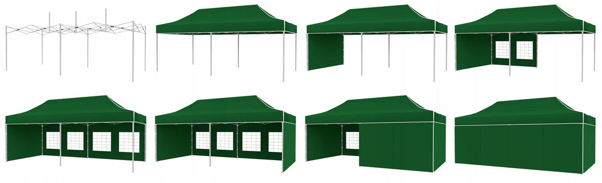 3x6M EXPRESS TENT PREMIUM COMMERCIAL EXPRESS Color green
