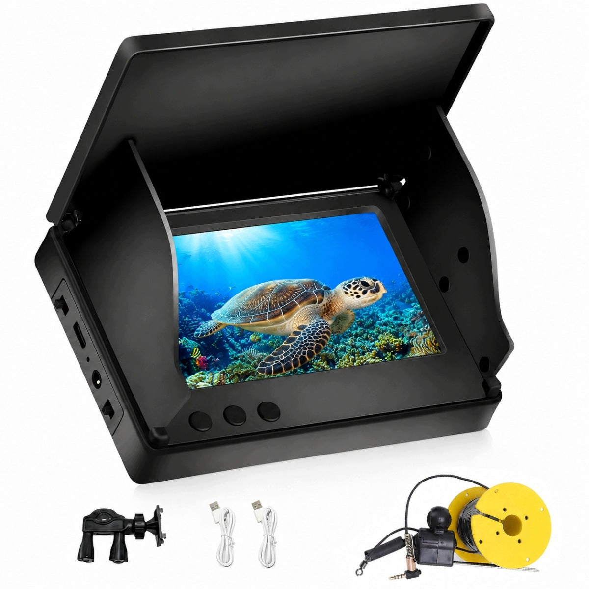 4.3" UNDERWATER FISHING CAMERA LCD MONITOR 20m FISH DETECTOR BATTERY 5Ah