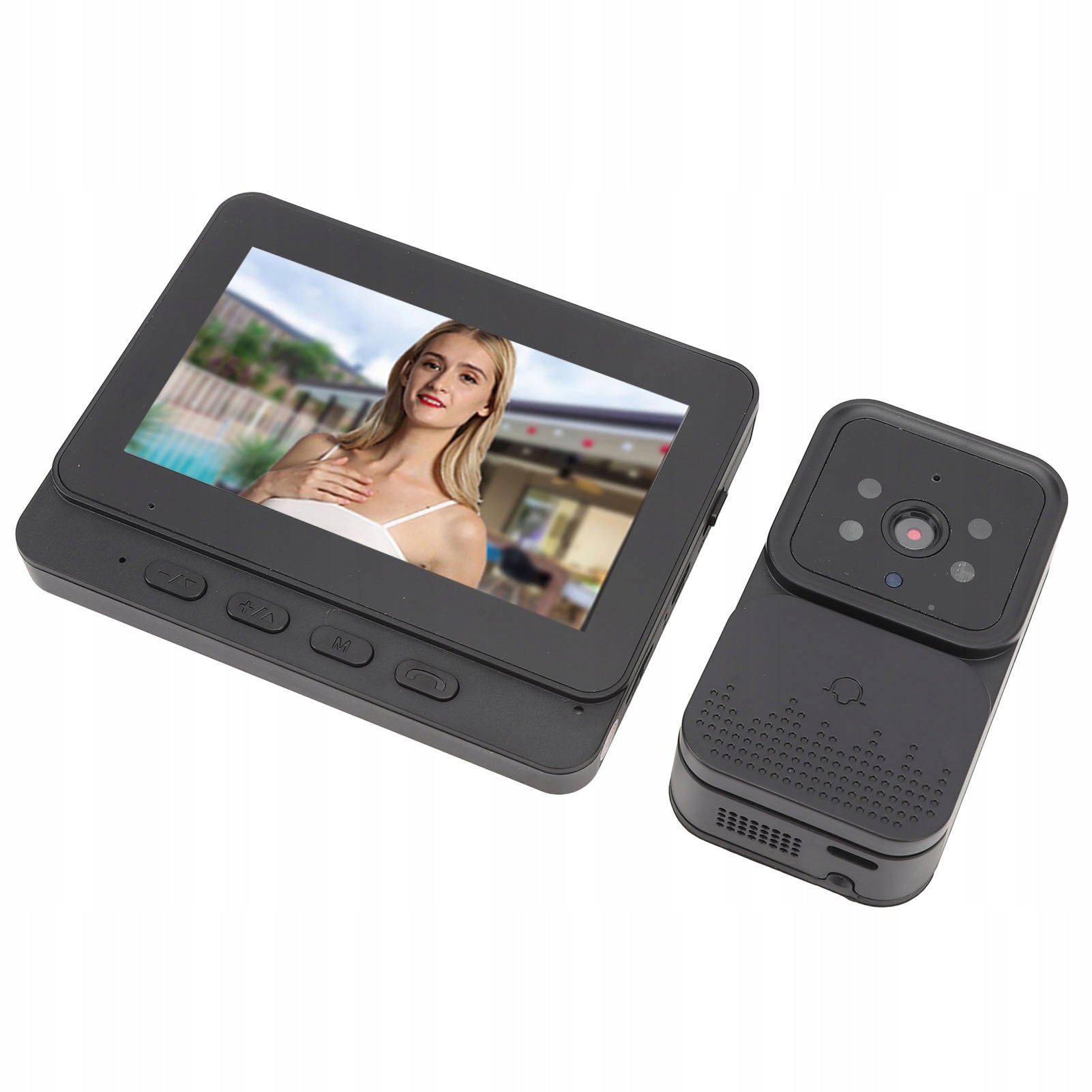 4,3 inch 1080P HD 70 degree AH color screen video doorbell system Brand no brand