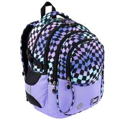4-CHAMBER SCHOOL BACKPACK STRIGHT BP-01 WAVY CHEESBOARD Manufacturer code 6001