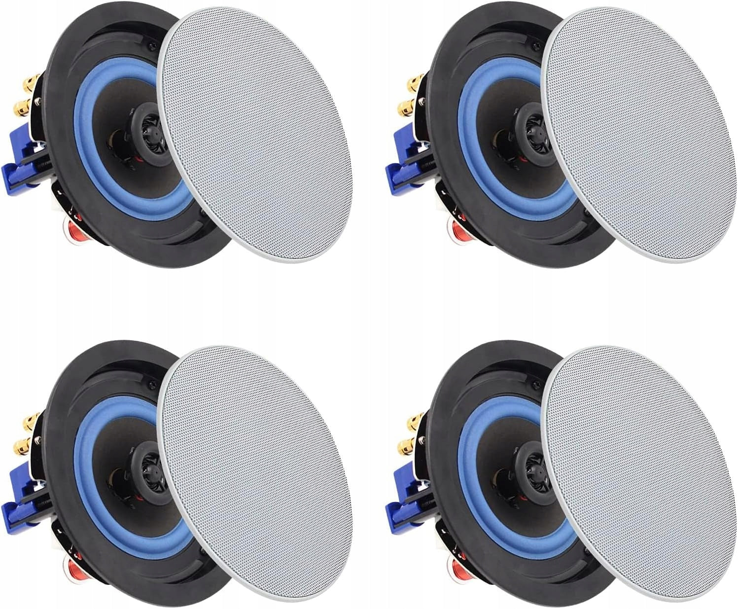 4" Ceiling Speaker Set 4 Bluetooth Speakers 160W HCS418BT 4pcs
