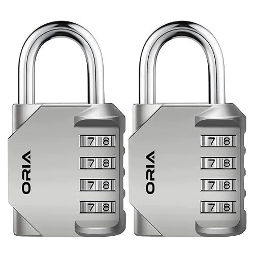 4 DIGITAL ZINC ALLOY COMBINATION LOCK RUST RESISTANT SET OF 2 Brand no brand