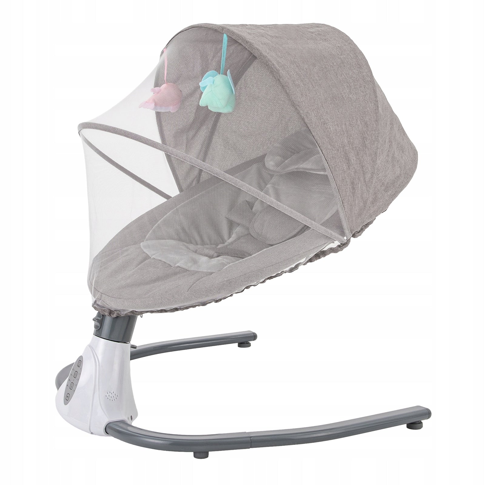 4 Gear Electric Baby Swing 18kg Load Remote Timer For 0-18 Months Infant