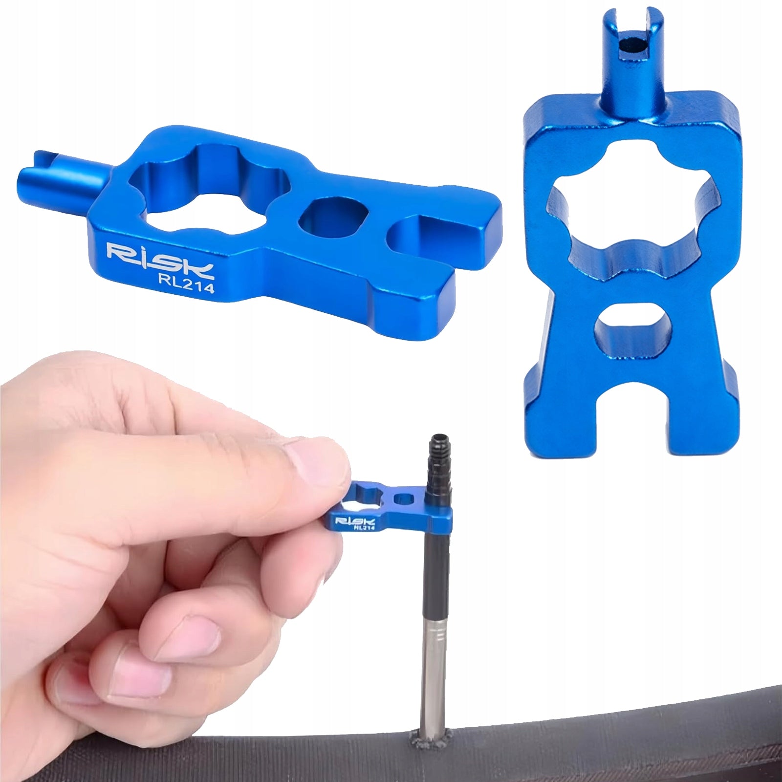 4-IN-1 BICYCLE VALVE WRENCH PRESTA FV SCHRADER AV VALVE REMOVAL TOOL