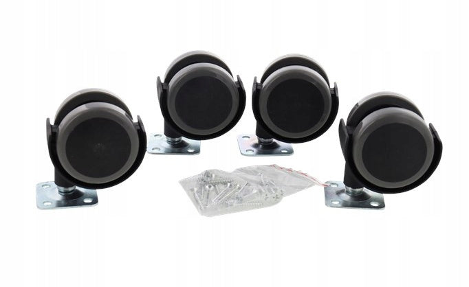 4 Pcs Cabinet Wheels Bookcase Furniture Swivel Set 120k