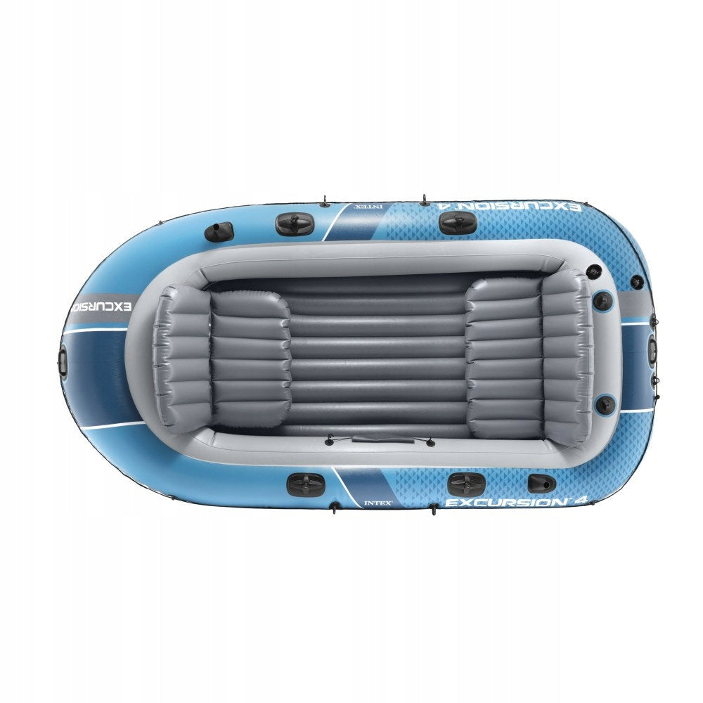 4 Person Inflatable Pontoon Large With Pump + Paddles + Solid Bag