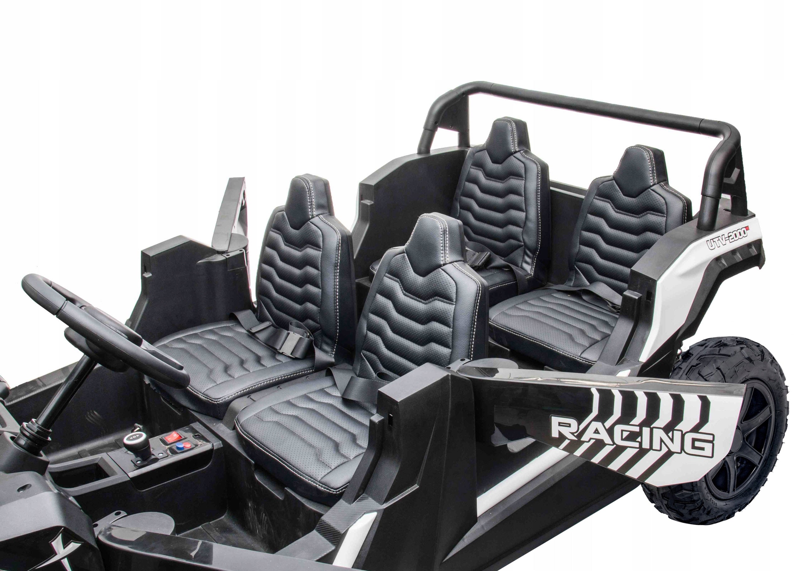 4-Person Vehicle Buggy ATV RACING UTV2000 With Li-ion Battery White Maximum load 120 kg