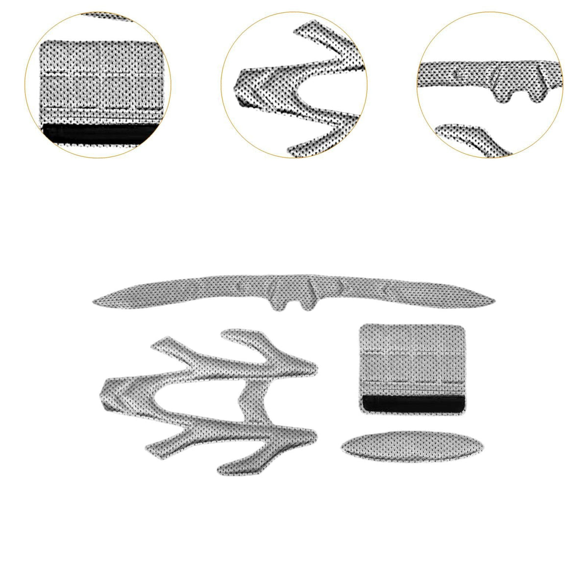 4 Pieces Helmet Liner Outdoor Sport Helmet Inner Padding Foam Protective Packaging status original